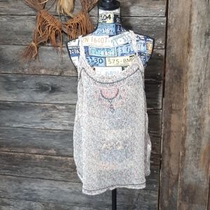 Flowy sheer floral top